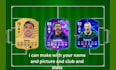 create custom FIFA card with your photo, name, and stats