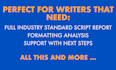 provide a full script report to develop your script or play