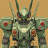 custom futuristic mecha robot character art