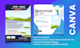 create professional canva design and convert to editable template for instagram