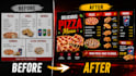 design digital menu board for restaurant, cafe, fast food TV screen menu