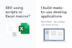build a python desktop apps with a user friendly gui