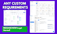 do custom ai website development as full stack developer, front end developer