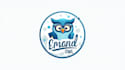 design awesome blue owl mascot logo
