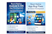 fix bugs and develop react native apps for android and ios