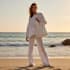 create realisitc flat lay to model based photoshoot using ai