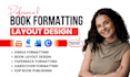 do interior book design and layout design formatting for amazon kdp publishing