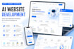 do ai website development, ai chatbot, ai web app as a full stack developer