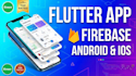 develop a professional flutter mobile app with firebase backend