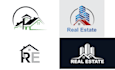 create luxury real estate property and construction logo design