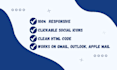 design professional clickable email signature for gmail, outlook, apple mail