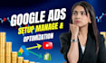 setup google ads campaign adwords manager PPC optimize ga4 SEM marketing expert