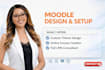 build online course creation, moodle lms setup, custom theme design