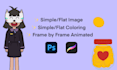 create a simple animated GIF for icon and character
