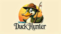 design outstanding duck hunter mascot logo