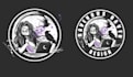 create a premium gothic dark woman mascot logo design