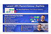 do laravel development API creation payment gateway  bug fixing
