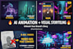 create cinematic b roll video ads and ai visuals with catchy vsl scripts