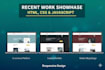 design a responsive website using HTML, CSS, and javascript