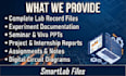 provide academic documentation, lab files, ppts, project reports