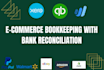 do ecommerce bookkeeping for amazon, shopify and stripe US CPA