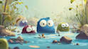 draw a cute and funny cartoon illustration