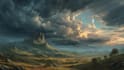 do fantasy background and landscape