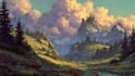 digitally paint fantasy landscape