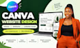 design canva website landing page ugc portfolio and wix website redesign