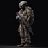 draw 2d game art military, alien character design