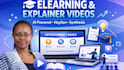 create animation promotional marketing video, elearning video, business  ads