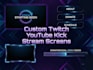 design streamer graphics twitch overlay alerts panels stream screen youtube kick