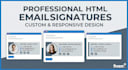 design a professional clickable HTML email signature