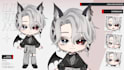 live2d vtuber chibi model art and rigging