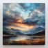 paint a real landscape oil painting on canvas