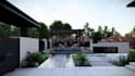 courtyard design landscape design architectural modeling