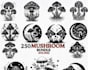 do hand drawn mushroom vector logo design