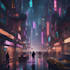 create stunning sci fi city illustrations and futuristic