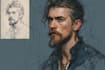 create portrait semi realistic character