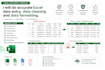 do accurate excel data entry, data cleaning