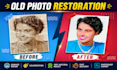 do old photo restoration and colorize damaged photos