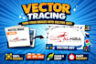 vector tracing, convert image to vector, redraw logo