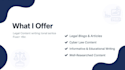 write legal content, law blogs and cyber law articles