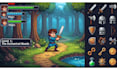 create pixel art animation, pixel background 8bit pixel art character pixel game