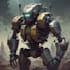 create a sci fi robot illustrations with cinematic detail