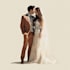 draw flat minimalist wedding couple portrait