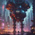 create stunning sci fi city illustrations