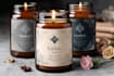 do candle label and product label design
