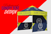 do graphics to make the canopy tent dgesign and it professional