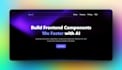build a modern responsive front end website